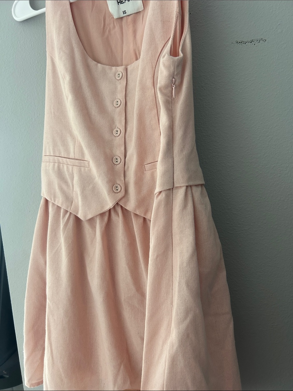 Paper heart pink dress XS - Picture 3 of 4